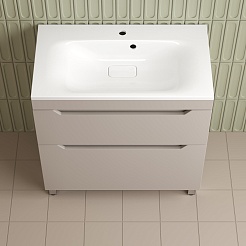 Style Line Тумба с раковиной Остин 80 крем – фотография-5